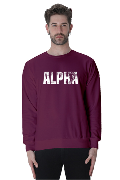 Oversized Unisex Sweatshirt - Alpha - White