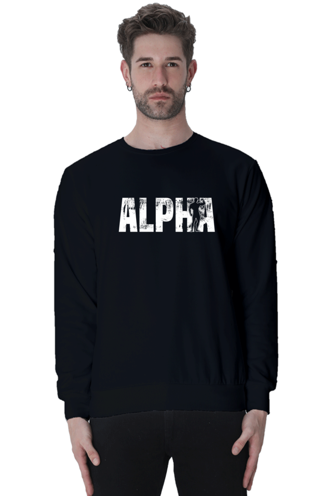 Oversized Unisex Sweatshirt - Alpha - White