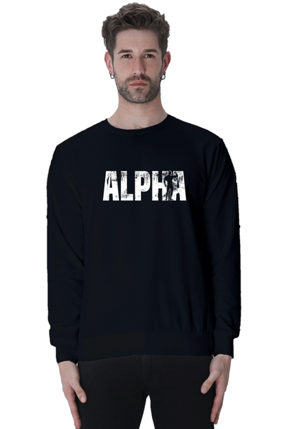 Oversized Unisex Sweatshirt - Alpha - White