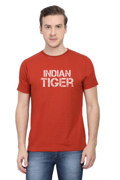 Unisex T-Shirt Classic- Indian Tiger Brand T-shirt - White