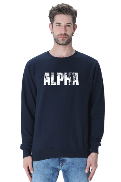 Oversized Unisex Sweatshirt - Alpha - White