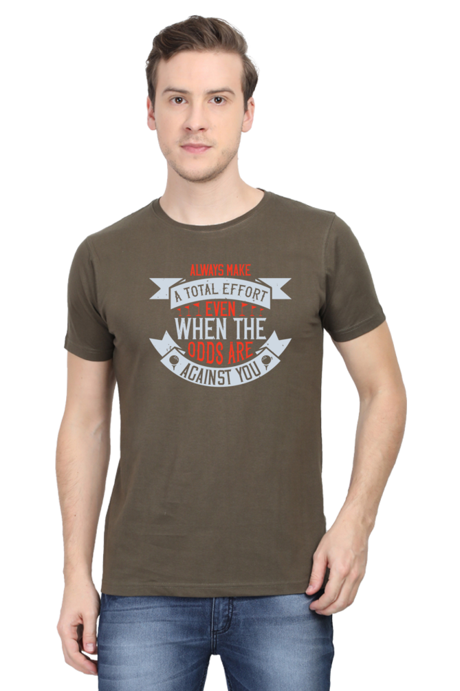 Unisex T-Shirt Classic - Motivation Design - Total Efforts Inspirational T-shirt Design