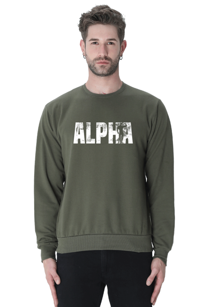 Oversized Unisex Sweatshirt - Alpha - White