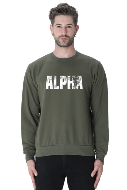 Oversized Unisex Sweatshirt - Alpha - White