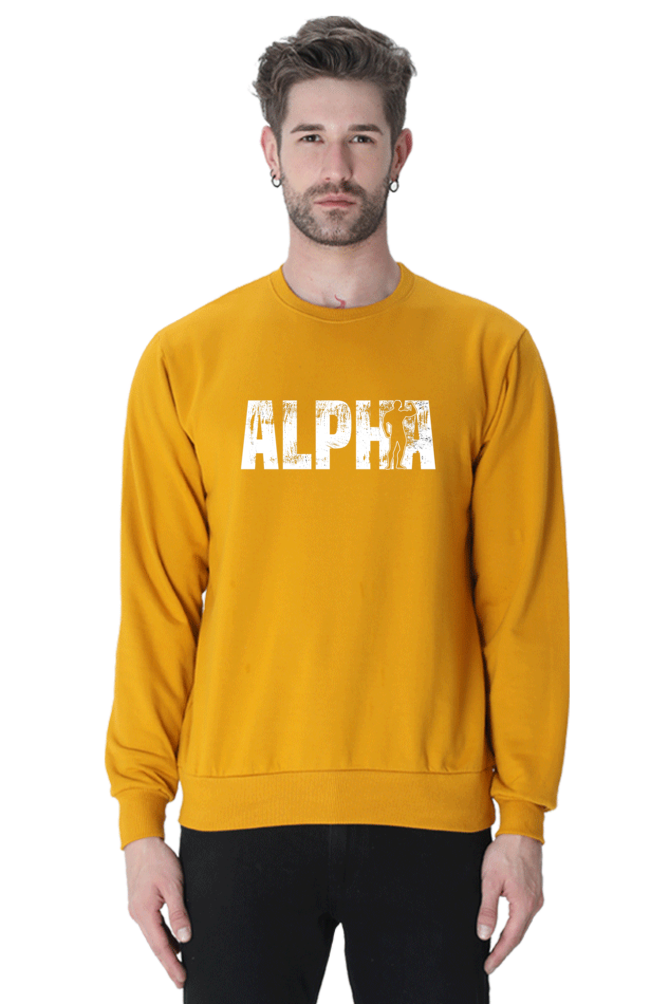 Oversized Unisex Sweatshirt - Alpha - White