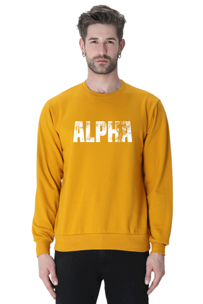 Oversized Unisex Sweatshirt - Alpha - White