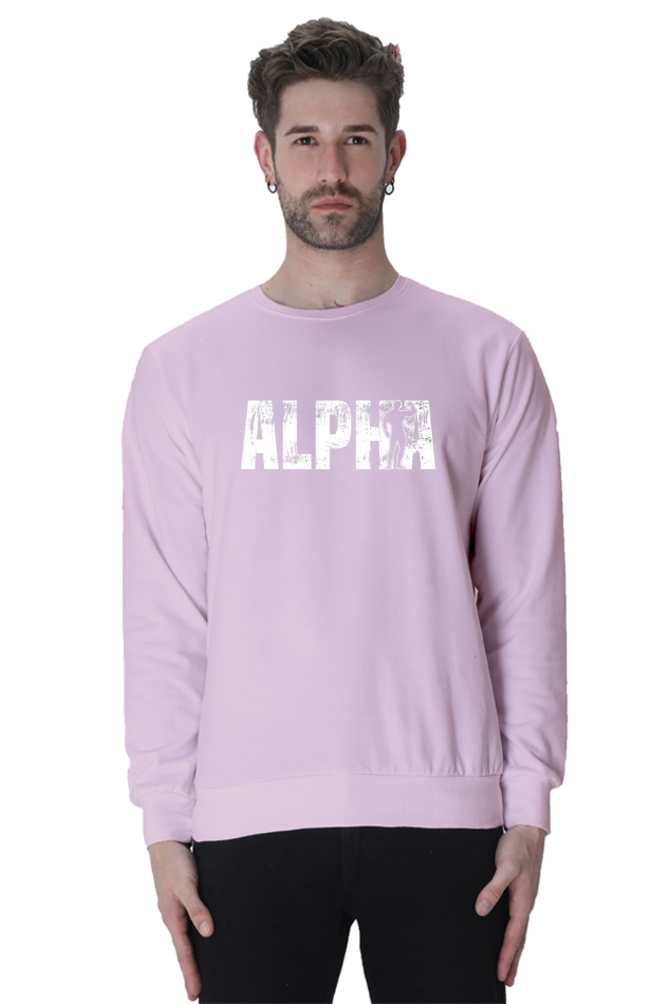 Oversized Unisex Sweatshirt - Alpha - White