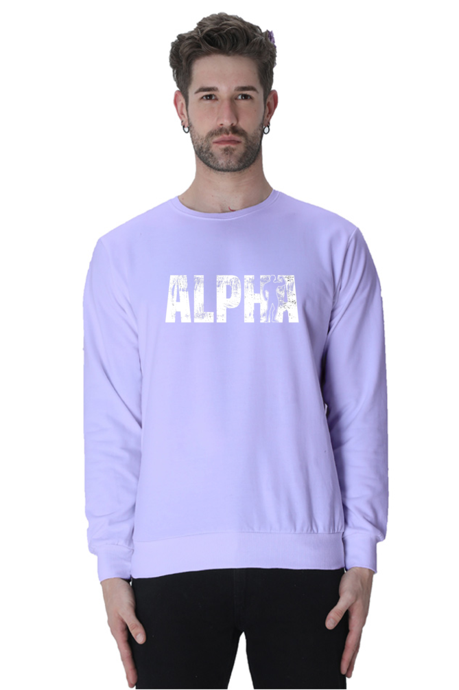 Oversized Unisex Sweatshirt - Alpha - White