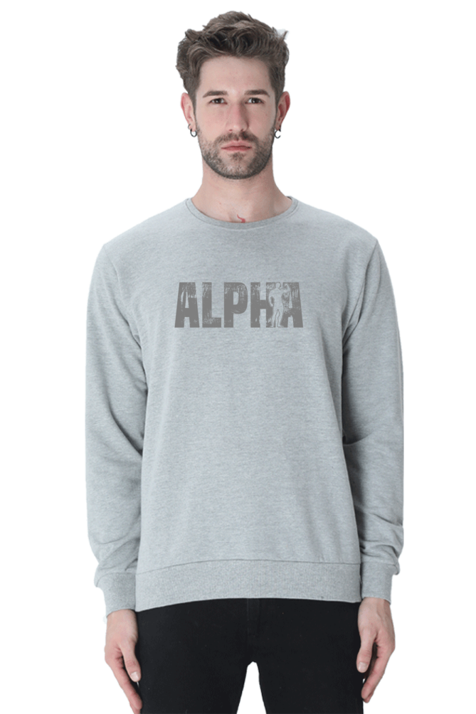 Oversized Unisex Sweatshirt - Alpha - Black