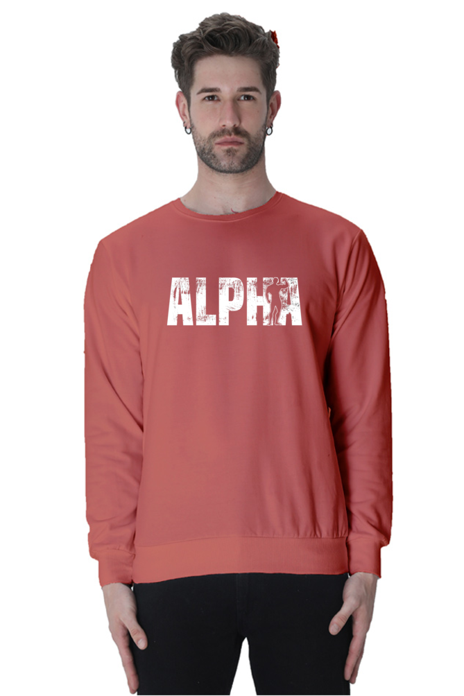 Oversized Unisex Sweatshirt - Alpha - White