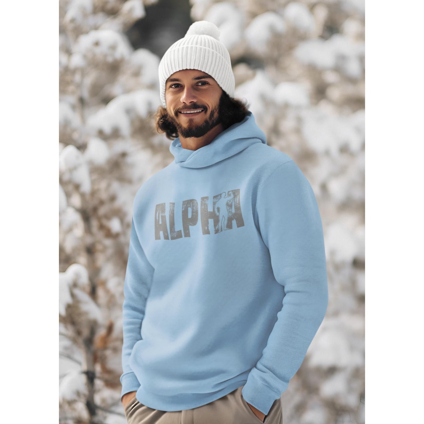 Unisex Hooded sweatshirt - Alpha (black)