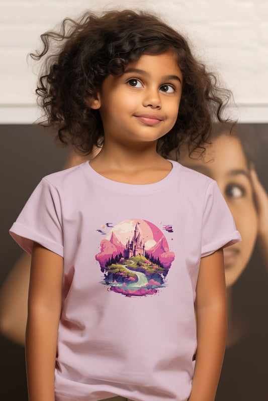 Castle Print - Girls T-shirt