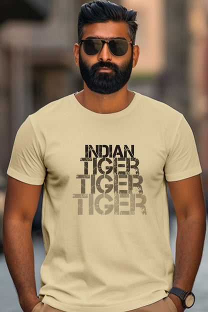 Unisex T-Shirt Classic- Indian Tiger Signature T-shirt (Black)