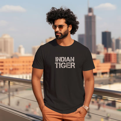 Unisex T-Shirt Classic- Indian Tiger Brand T-shirt - White