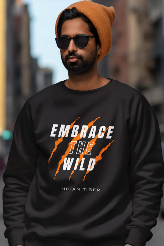 Oversized Hooded sweatshirt - Embrace the wild