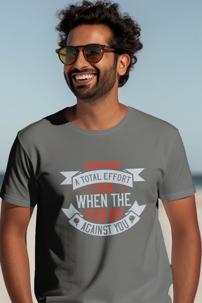 Unisex T-Shirt Classic - Motivation Design - Total Efforts Inspirational T-shirt Design