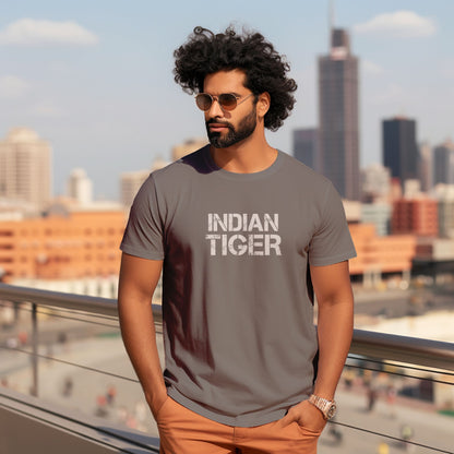 Unisex T-Shirt Classic- Indian Tiger Brand T-shirt - White