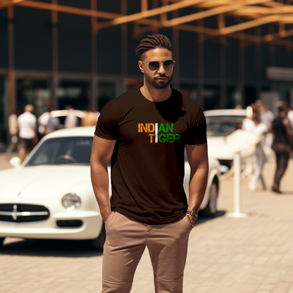 Unisex T-Shirt Classic- Indian Tiger Tricolor T-shirt