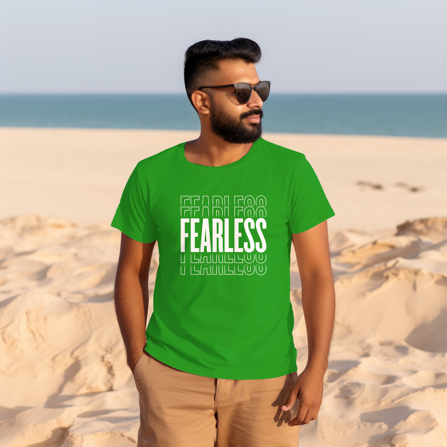 Unisex T-Shirt Classic - FEARLESS Statement T-shirt (White)