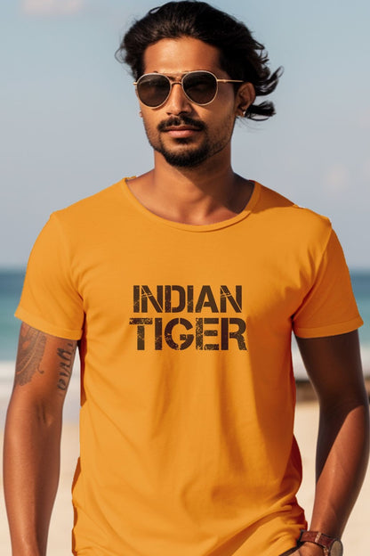 Unisex T-Shirt Classic- Indian Tiger Brand T-shirt - Black