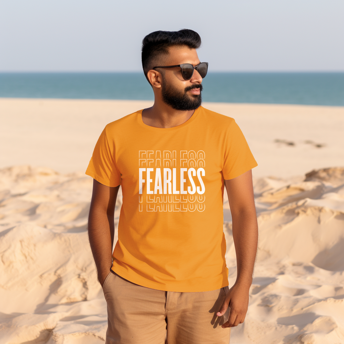 Unisex T-Shirt Classic - FEARLESS Statement T-shirt (White)