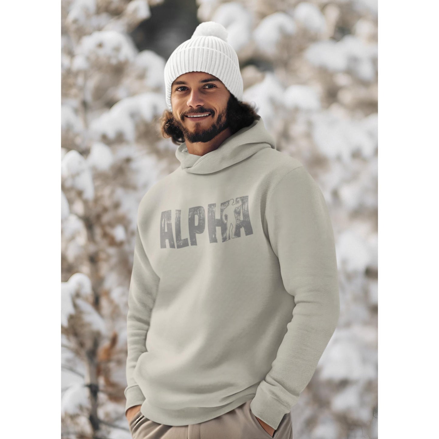 Unisex Hooded sweatshirt - Alpha (black)