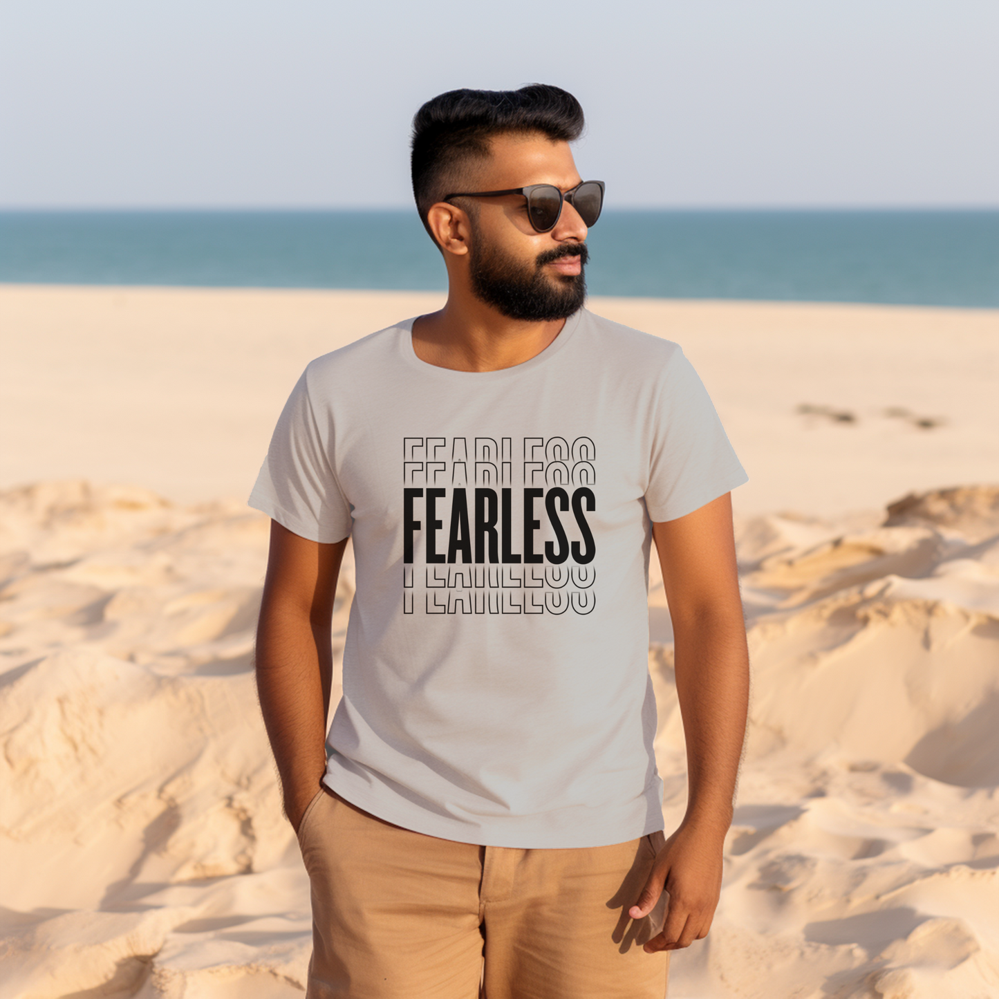 Unisex T-Shirt Classic - FEARLESS Statement T-shirt (Black)