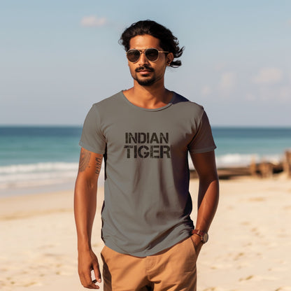 Unisex T-Shirt Classic- Indian Tiger Brand T-shirt - Black