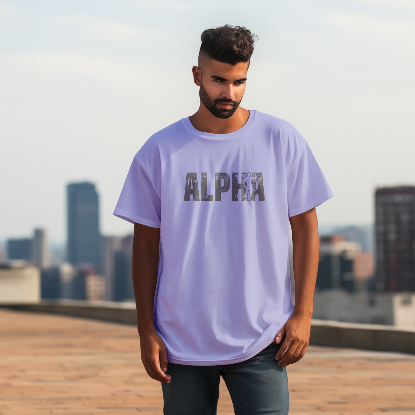 Oversized Alpha T-shirt Black