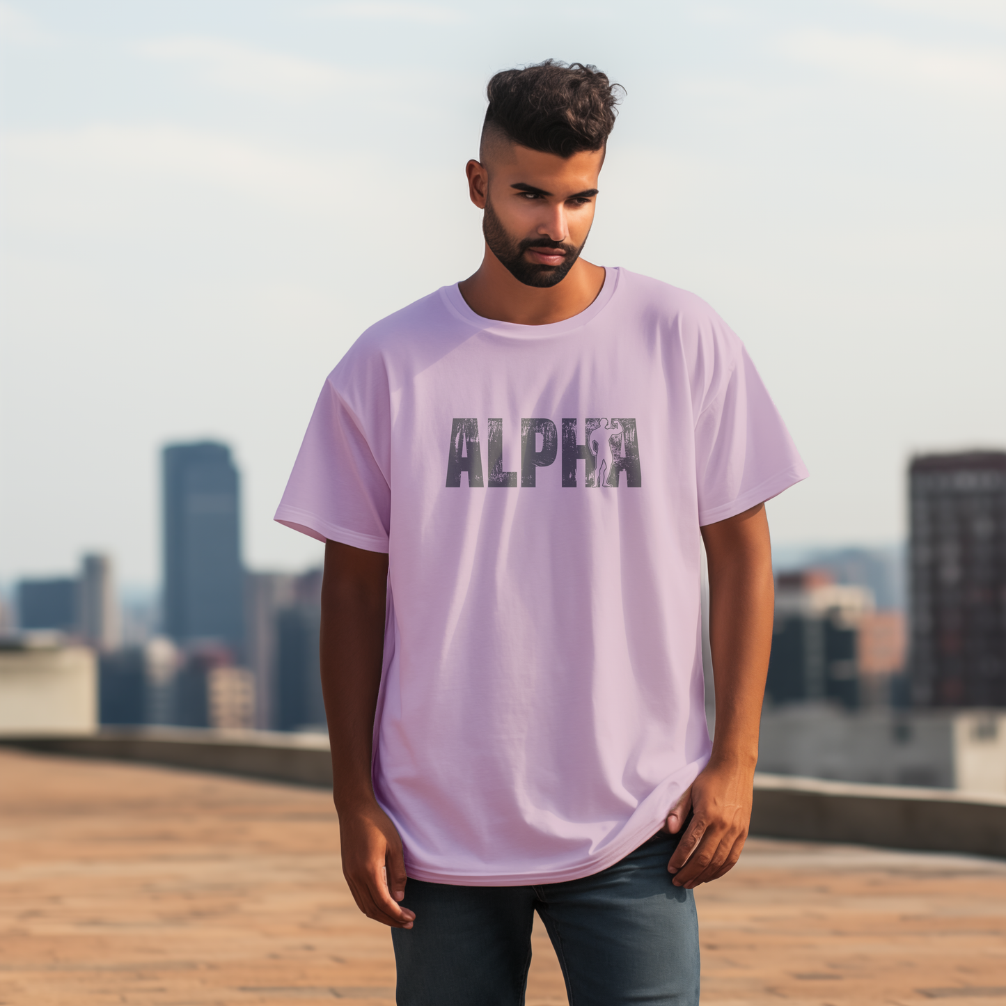 Oversized Alpha T-shirt Black