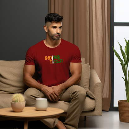 Unisex T-Shirt Classic- Indian Tiger Tricolor T-shirt