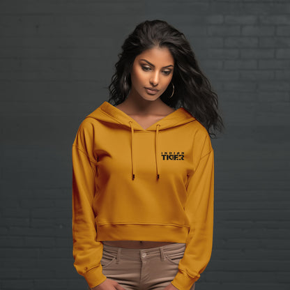 Indian Tiger Signature - Crop Hoodies