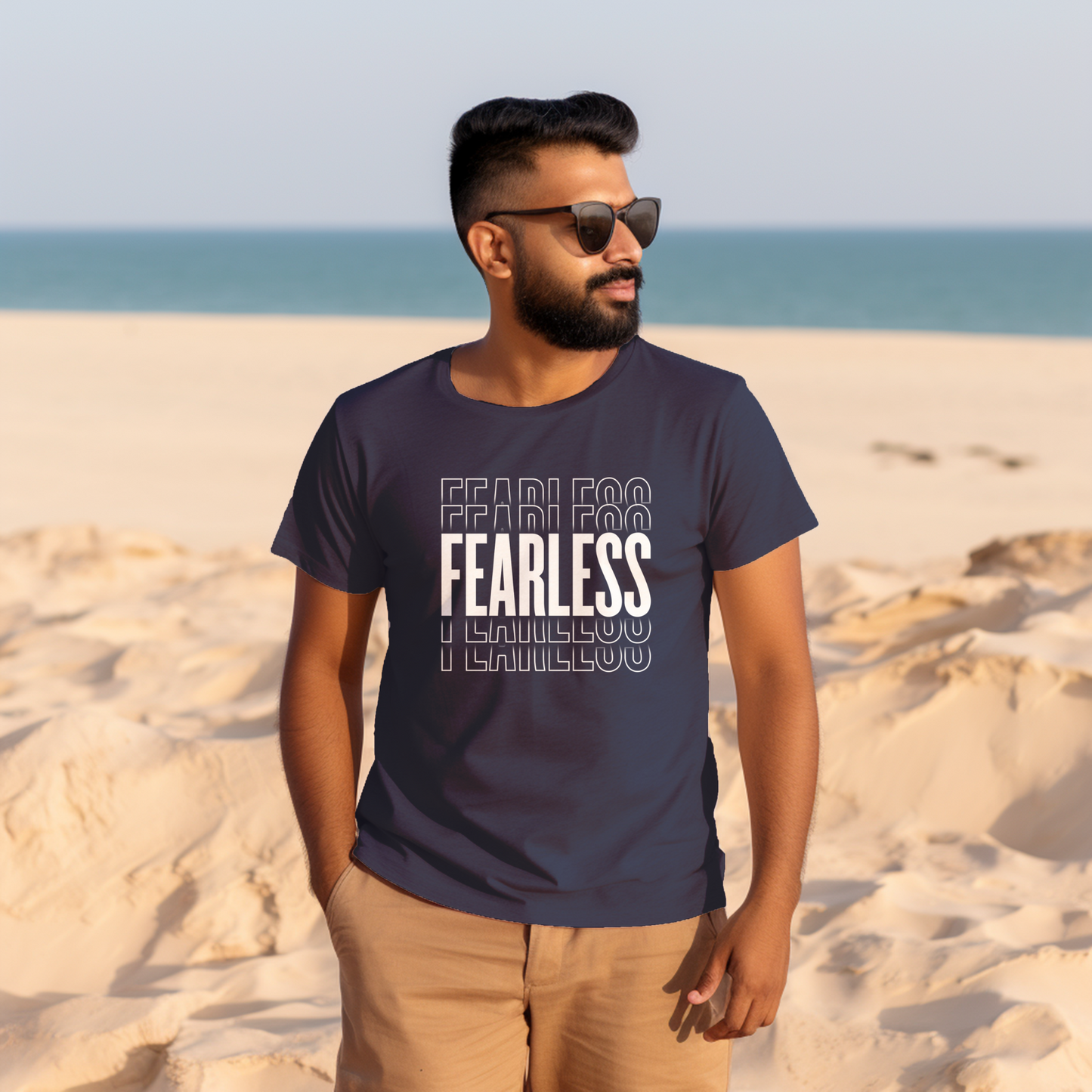 Unisex T-Shirt Classic - FEARLESS Statement T-shirt (White)