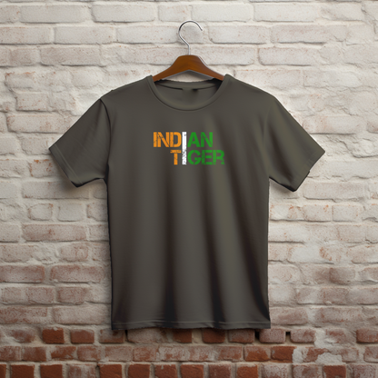 Unisex T-Shirt Classic- Indian Tiger Tricolor T-shirt