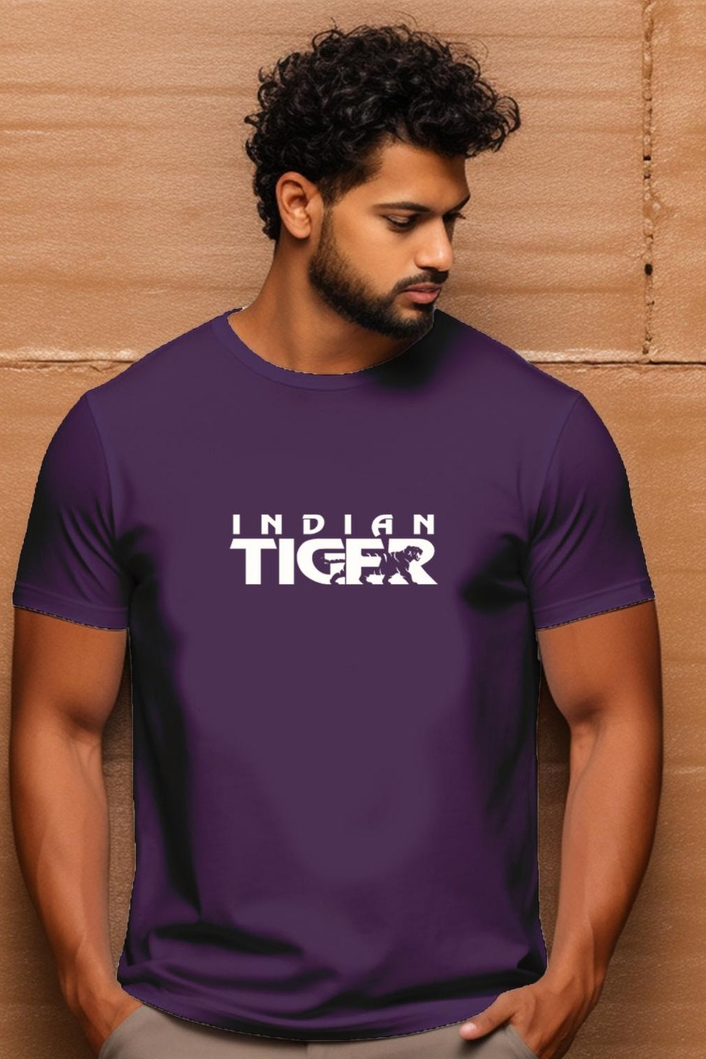 UNISEX T-SHIRT CLASSIC - INDIAN TIGER SIGNATURE T-SHIRT (WHITE)