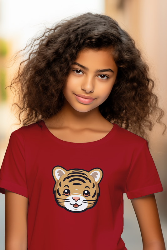 Baby Tiger Face - Girls T-shirt