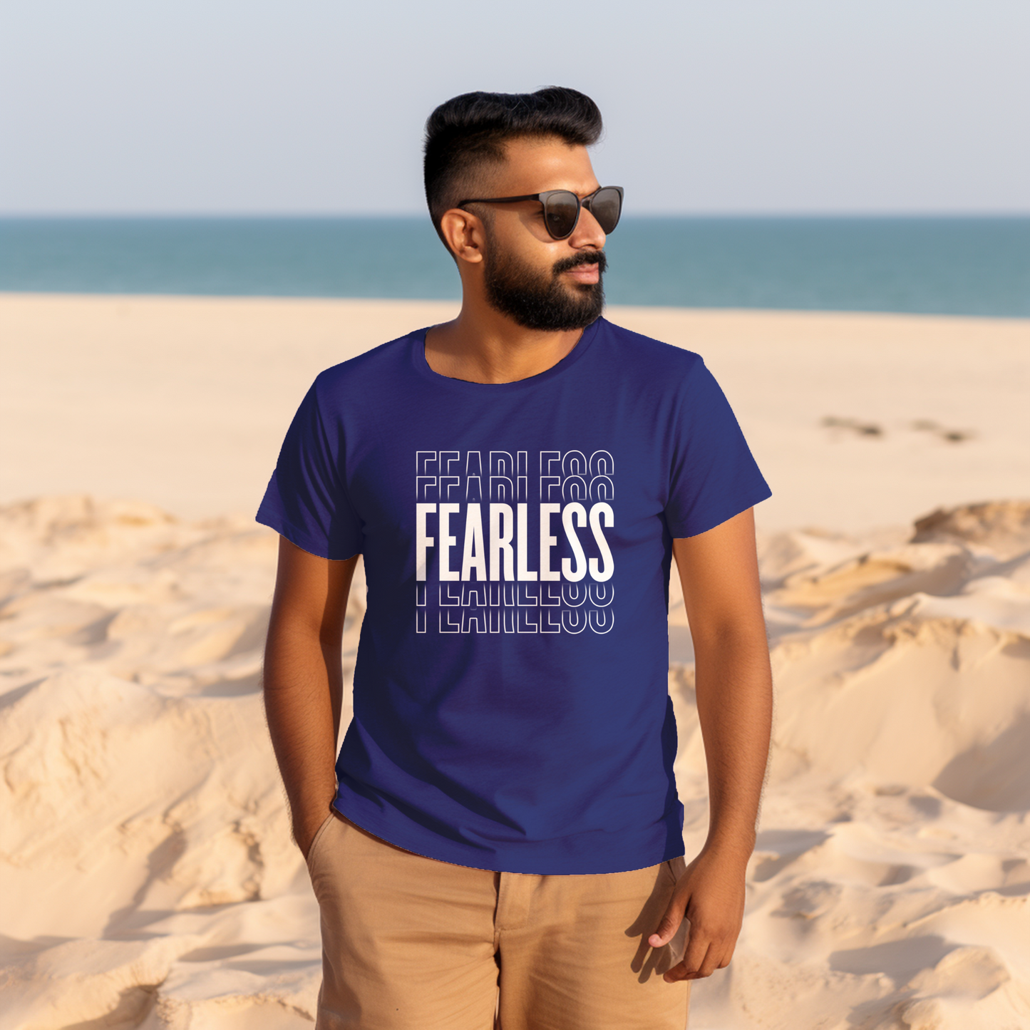 Unisex T-Shirt Classic - FEARLESS Statement T-shirt (White)