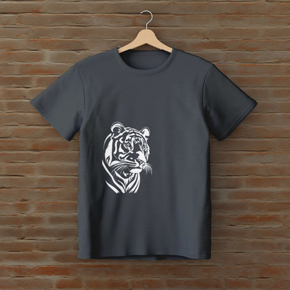 Unisex T-Shirt Classic- Majestic Tiger Portrait T-shirt (White)