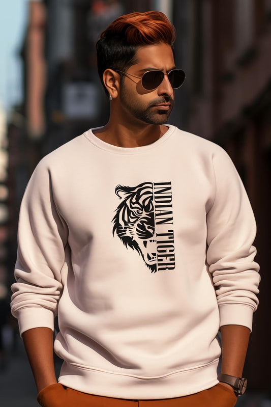 Oversized Hooded sweatshirt - Half Tiger