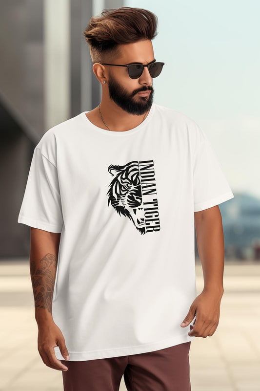 Oversized Half Tiger T-shirt