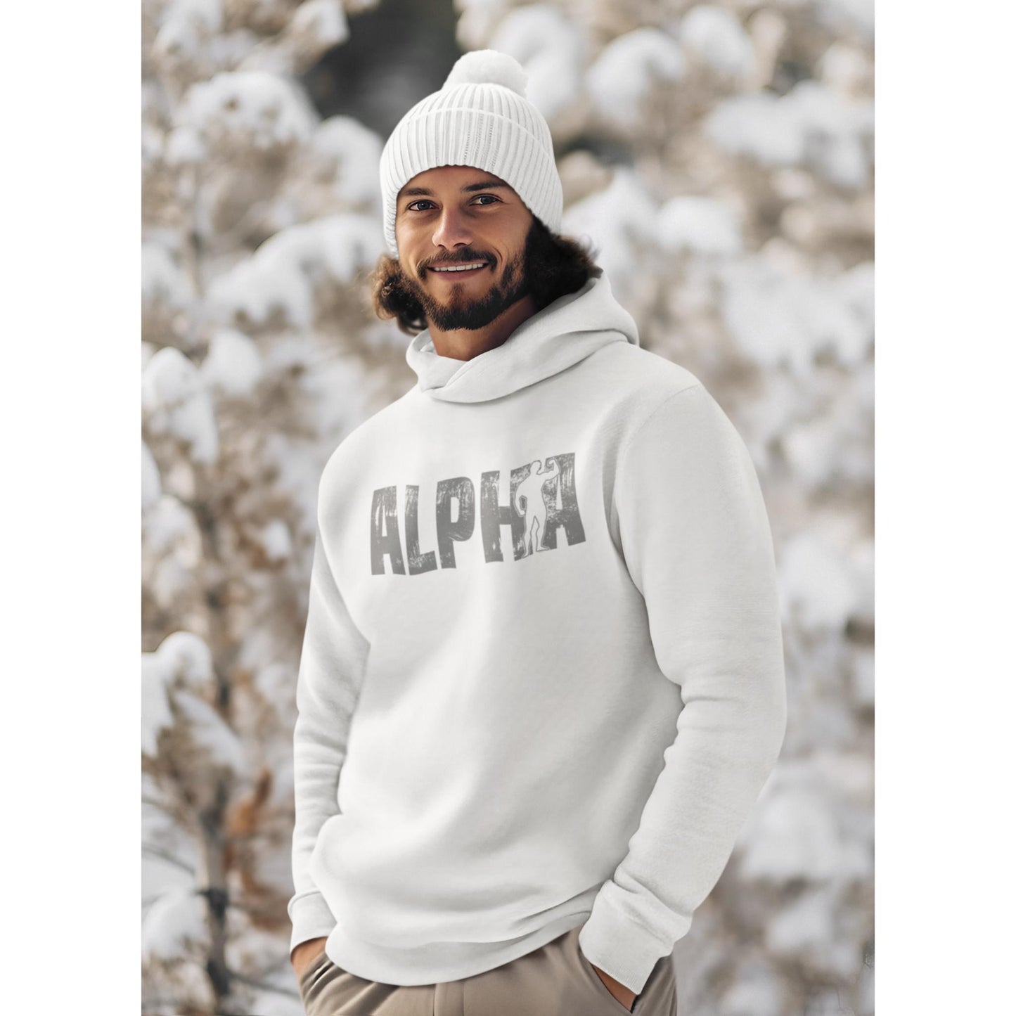 Unisex Hooded sweatshirt - Alpha (black)